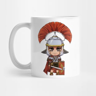 Cute Red Roman Empire Centurion - Soldier Warrior History Mug